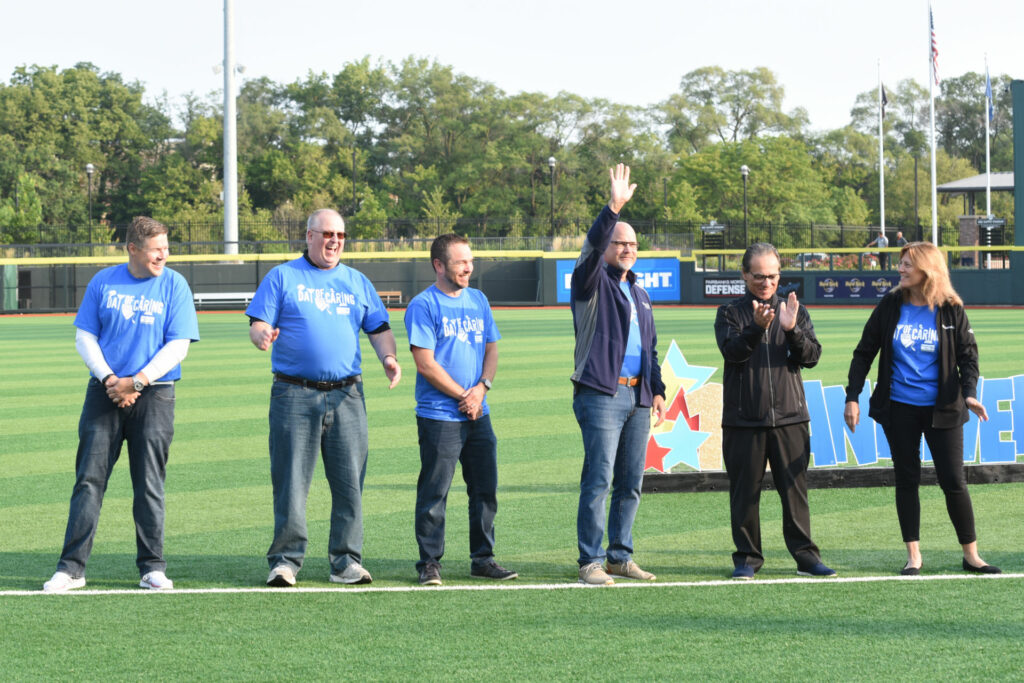 United Way Blackhawk Region volunteer leadership introduced during the 2022 10th Anniversary Day of Caring & Campaign Kickoff Breakfast at ABC Supply Field in Beloit.